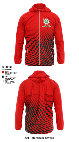 Windbreaker, Fulton, Wrestling, Teamtime, Team time, sublimation, custom sports apparel, team uniforms, spirit wear, spiritwear, sports uniforms, custom shirts, team store, custom team store, fundraiser sports, apparel fundraiser