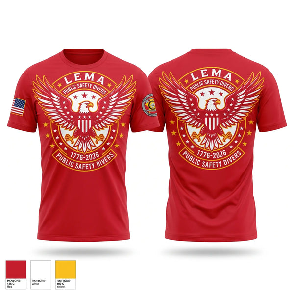 Short Sleeve Performance Shirt, LEMA Public Safety Divers, EMS/EMT, Teamtime, Team time, sublimation, custom sports apparel, team uniforms, spirit wear, spiritwear, sports uniforms, custom shirts, team store, custom team store, fundraiser sports, apparel fundraiser