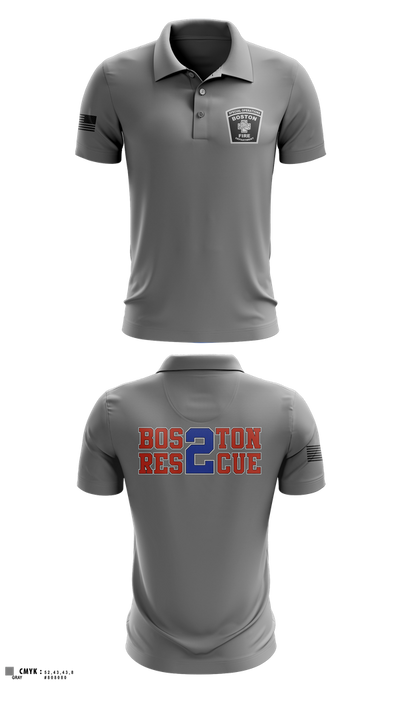 Boston Fire Department 36118843 Short Sleeve Performance Polo - 5