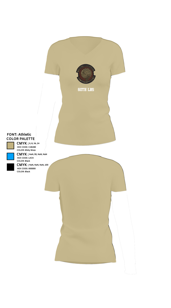 Womens Short Sleeve Vneck Shirt, 60th LRS, , Teamtime, Team time, sublimation, custom sports apparel, team uniforms, spirit wear, spiritwear, sports uniforms, custom shirts, team store, custom team store, fundraiser sports, apparel fundraiser