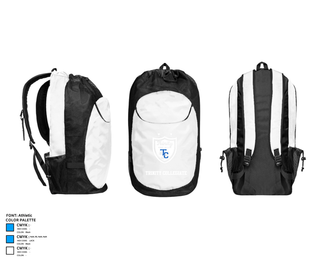 Gear Bag, Trinity Collegiate, Men's Soccer, Teamtime, Team time, sublimation, custom sports apparel, team uniforms, spirit wear, spiritwear, sports uniforms, custom shirts, team store, custom team store, fundraiser sports, apparel fundraiser