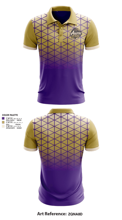 Aura Elite 56791952 Short Sleeve Performance Polo - 1