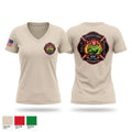 Gcfd Women's Short Sleeve V-neck Shirt - 1