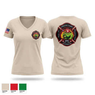 Womens Short Sleeve Vneck Shirt, Gcfd, Fire Department, Teamtime, Team time, sublimation, custom sports apparel, team uniforms, spirit wear, spiritwear, sports uniforms, custom shirts, team store, custom team store, fundraiser sports, apparel fundraiser