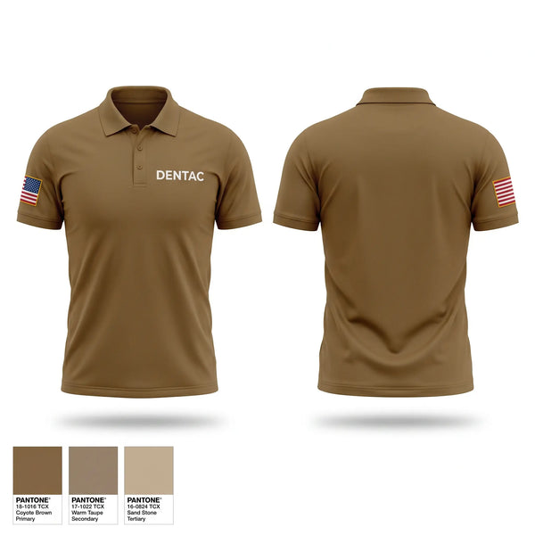 Short Sleeve Performance Polo, DENTAC, Army, Teamtime, Team time, sublimation, custom sports apparel, team uniforms, spirit wear, spiritwear, sports uniforms, custom shirts, team store, custom team store, fundraiser sports, apparel fundraiser