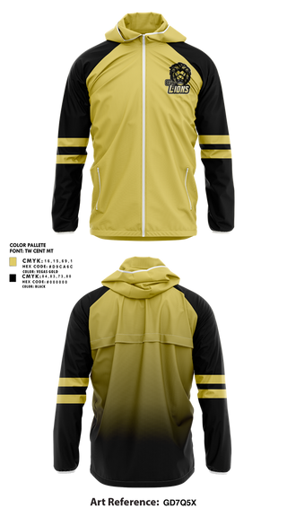 Windbreaker, Gt lions, , Teamtime, Team time, sublimation, custom sports apparel, team uniforms, spirit wear, spiritwear, sports uniforms, custom shirts, team store, custom team store, fundraiser sports, apparel fundraiser