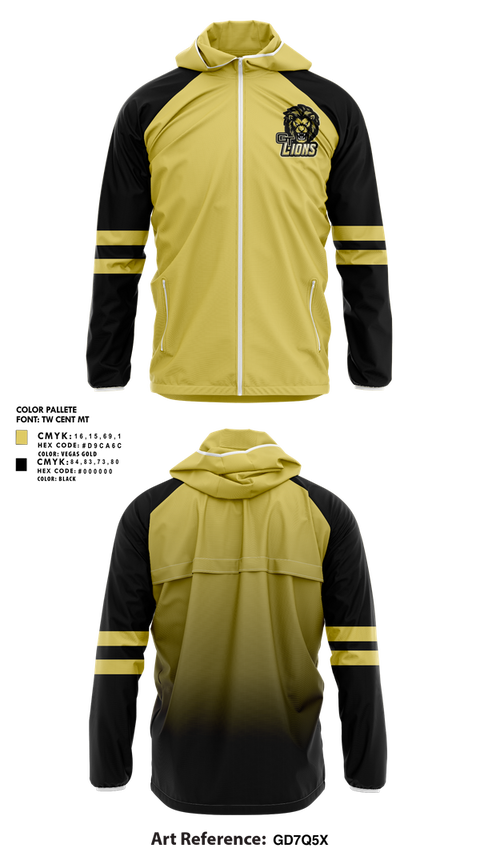 Windbreaker, Gt lions, , Teamtime, Team time, sublimation, custom sports apparel, team uniforms, spirit wear, spiritwear, sports uniforms, custom shirts, team store, custom team store, fundraiser sports, apparel fundraiser