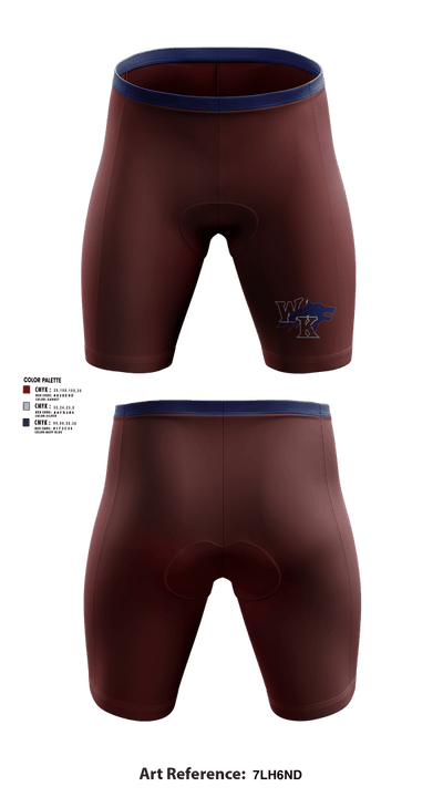 White Knoll High School Track & Field 55705888 Men's Compression Shorts - 12