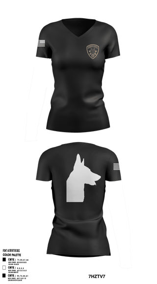 Womens Short Sleeve Vneck Shirt, Onondaga County Sheriff's Office K9, Police, Teamtime, Team time, sublimation, custom sports apparel, team uniforms, spirit wear, spiritwear, sports uniforms, custom shirts, team store, custom team store, fundraiser sports, apparel fundraiser