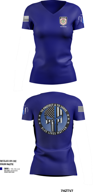 Womens Short Sleeve Vneck Shirt, Policía Municipal de Carolina, , Teamtime, Team time, sublimation, custom sports apparel, team uniforms, spirit wear, spiritwear, sports uniforms, custom shirts, team store, custom team store, fundraiser sports, apparel fundraiser