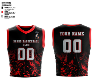 Mens Basketball Jersey, Retro Basketball Club, Men's Basketball, Teamtime, Team time, sublimation, custom sports apparel, team uniforms, spirit wear, spiritwear, sports uniforms, custom shirts, team store, custom team store, fundraiser sports, apparel fundraiser