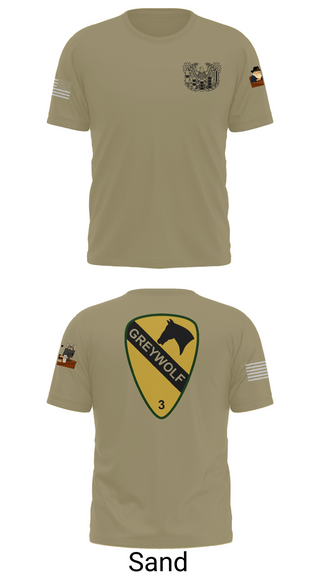 Short Sleeve Performance Shirt, 1st cav Div 3abct, , Teamtime, Team time, sublimation, custom sports apparel, team uniforms, spirit wear, spiritwear, sports uniforms, custom shirts, team store, custom team store, fundraiser sports, apparel fundraiser