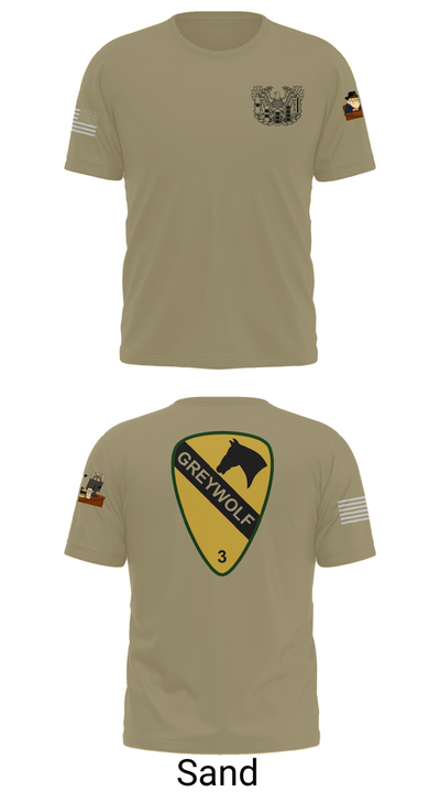 1st cav Div 3abct 85829502 Short Sleeve Performance Shirt - 96