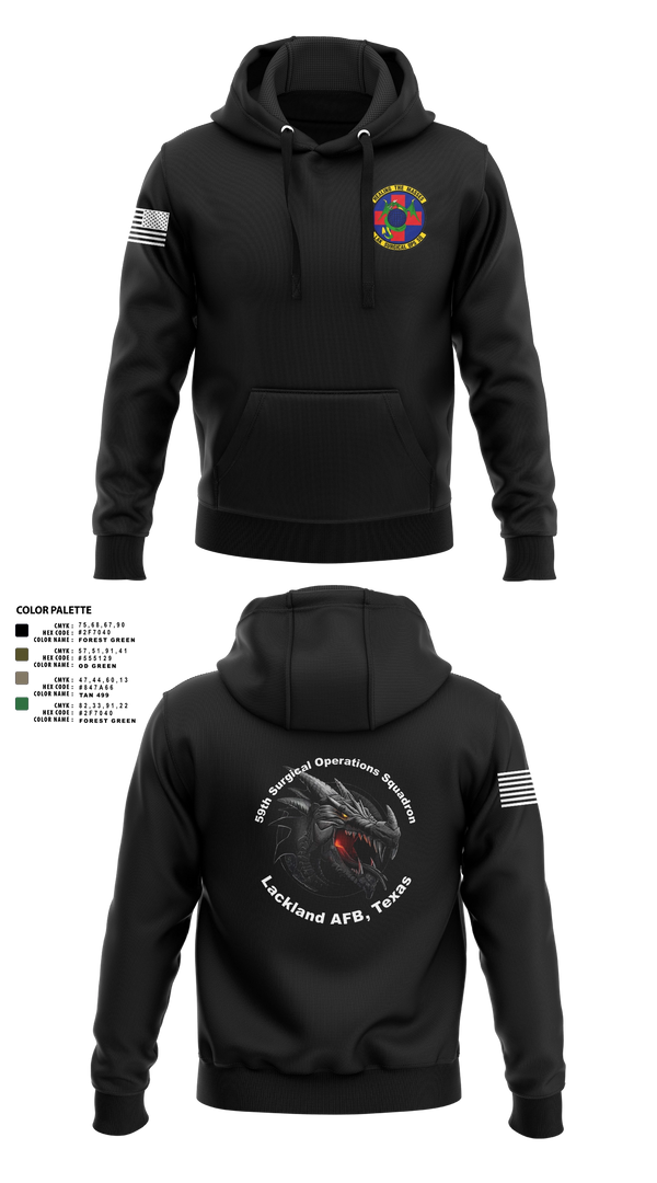 Hoodie, 59th Surgical Operations Squadron, Air Force, Teamtime, Team time, sublimation, custom sports apparel, team uniforms, spirit wear, spiritwear, sports uniforms, custom shirts, team store, custom team store, fundraiser sports, apparel fundraiser