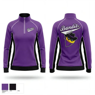 Quarter Zip Jacket, Bandits, Softball, Teamtime, Team time, sublimation, custom sports apparel, team uniforms, spirit wear, spiritwear, sports uniforms, custom shirts, team store, custom team store, fundraiser sports, apparel fundraiser