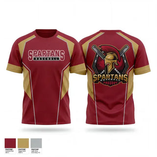 Old School Cotton Feel Shirt, Mid TN Spartans, Baseball, Teamtime, Team time, sublimation, custom sports apparel, team uniforms, spirit wear, spiritwear, sports uniforms, custom shirts, team store, custom team store, fundraiser sports, apparel fundraiser