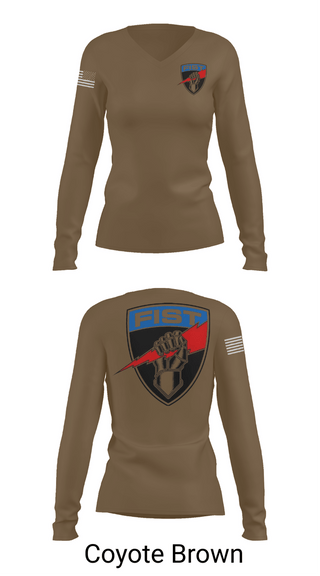 Womens Long Sleeve Vneck Shirt, Det 4, , Teamtime, Team time, sublimation, custom sports apparel, team uniforms, spirit wear, spiritwear, sports uniforms, custom shirts, team store, custom team store, fundraiser sports, apparel fundraiser