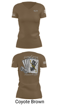 Bravo Company 532ND Military Battalion 93825849 Women's Short Sleeve V-neck Shirt - 8