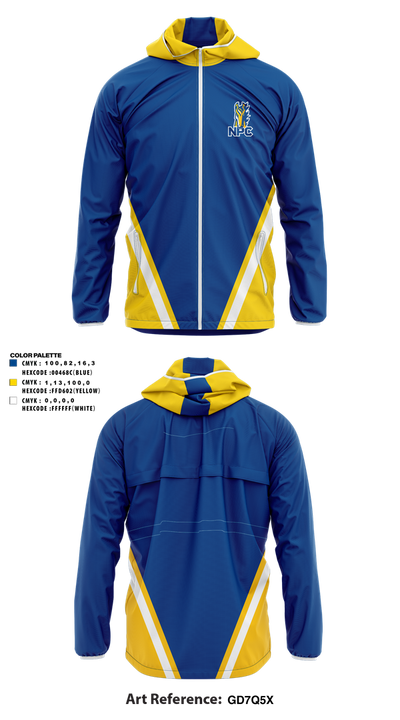 Northpointe Christian Girls Soccer 21534489 Windbreaker - 1