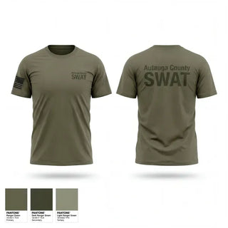 Old School Cotton Feel Shirt, Autauga County SWAT, Police, Teamtime, Team time, sublimation, custom sports apparel, team uniforms, spirit wear, spiritwear, sports uniforms, custom shirts, team store, custom team store, fundraiser sports, apparel fundraiser