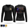 NASA POLICE Women's Long Sleeve V-neck Shirt - 1