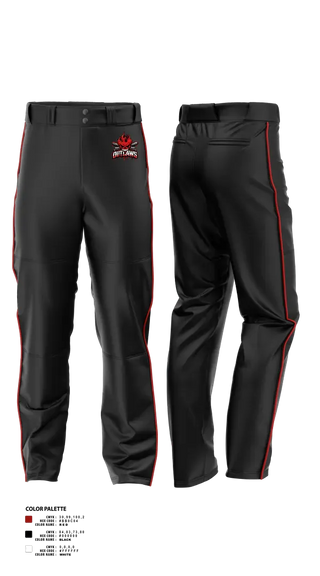Baseball Pants, DownEast Outlaws, Baseball, Teamtime, Team time, sublimation, custom sports apparel, team uniforms, spirit wear, spiritwear, sports uniforms, custom shirts, team store, custom team store, fundraiser sports, apparel fundraiser