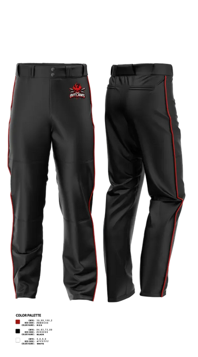 DownEast Outlaws 43136486 Baseball Pants - 23