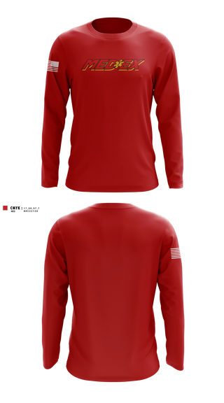 Long Sleeve Performance Shirt, MedEx EMS, EMS/EMT, Teamtime, Team time, sublimation, custom sports apparel, team uniforms, spirit wear, spiritwear, sports uniforms, custom shirts, team store, custom team store, fundraiser sports, apparel fundraiser