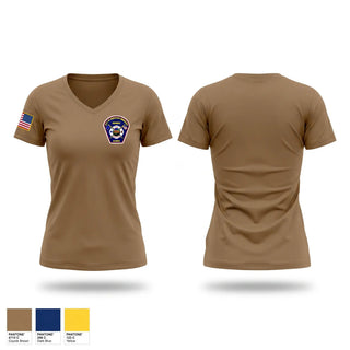 Womens Short Sleeve Vneck Shirt, Anderson Wildland, Fire Department, Teamtime, Team time, sublimation, custom sports apparel, team uniforms, spirit wear, spiritwear, sports uniforms, custom shirts, team store, custom team store, fundraiser sports, apparel fundraiser