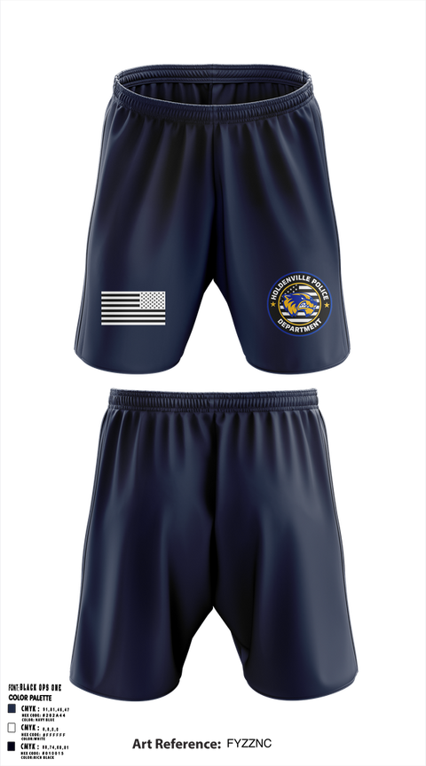Athletic Shorts With Pockets, Holdenville PD, Police, Teamtime, Team time, sublimation, custom sports apparel, team uniforms, spirit wear, spiritwear, sports uniforms, custom shirts, team store, custom team store, fundraiser sports, apparel fundraiser