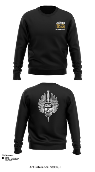 Crew Neck Sweatshirt, HHC 1/109th INF, Army, Teamtime, Team time, sublimation, custom sports apparel, team uniforms, spirit wear, spiritwear, sports uniforms, custom shirts, team store, custom team store, fundraiser sports, apparel fundraiser