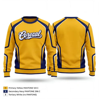 Crew Neck Sweatshirt, Corozal, Baseball, Teamtime, Team time, sublimation, custom sports apparel, team uniforms, spirit wear, spiritwear, sports uniforms, custom shirts, team store, custom team store, fundraiser sports, apparel fundraiser