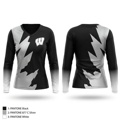 Westside Renegades Women's Long Sleeve V-neck Shirt - 1