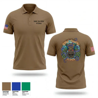 Short Sleeve Performance Polo, NIOC Pacific FCPOA, Navy, Teamtime, Team time, sublimation, custom sports apparel, team uniforms, spirit wear, spiritwear, sports uniforms, custom shirts, team store, custom team store, fundraiser sports, apparel fundraiser