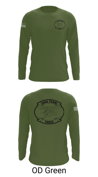 Long Sleeve Performance Shirt, SEAL team 3, Navy, Teamtime, Team time, sublimation, custom sports apparel, team uniforms, spirit wear, spiritwear, sports uniforms, custom shirts, team store, custom team store, fundraiser sports, apparel fundraiser