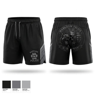 Athletic Shorts With Pockets, Markham Police K9 Unit, Police, Teamtime, Team time, sublimation, custom sports apparel, team uniforms, spirit wear, spiritwear, sports uniforms, custom shirts, team store, custom team store, fundraiser sports, apparel fundraiser