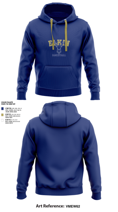 Elkin High School Basketball 13790078 Hoodie - 1