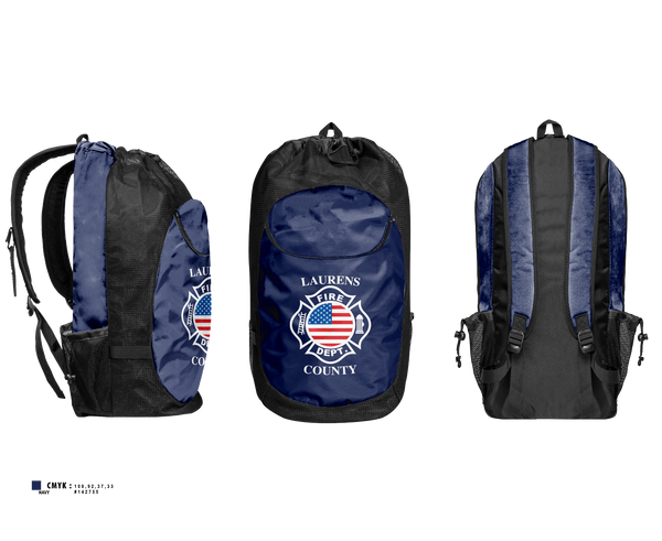 Gear Bag, Laurens County Fire Department, Fire Department, Teamtime, Team time, sublimation, custom sports apparel, team uniforms, spirit wear, spiritwear, sports uniforms, custom shirts, team store, custom team store, fundraiser sports, apparel fundraiser