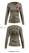143rd RSG (TF INTEGRATOR) Women's Long Sleeve V-neck Shirt - 11