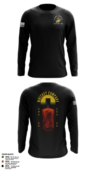Long Sleeve Performance Shirt, GWU NROTC, Marines, Teamtime, Team time, sublimation, custom sports apparel, team uniforms, spirit wear, spiritwear, sports uniforms, custom shirts, team store, custom team store, fundraiser sports, apparel fundraiser