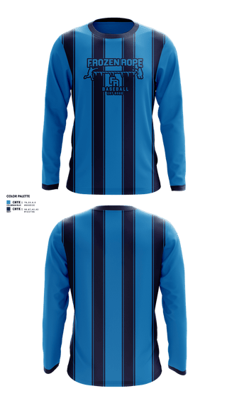 Long Sleeve Performance Shirt, Frozen Rope Baseball, Baseball, Teamtime, Team time, sublimation, custom sports apparel, team uniforms, spirit wear, spiritwear, sports uniforms, custom shirts, team store, custom team store, fundraiser sports, apparel fundraiser