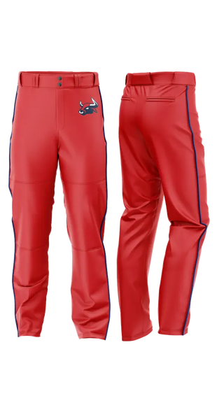 Baseball Pants, Smithtown Bulls, Baseball, Teamtime, Team time, sublimation, custom sports apparel, team uniforms, spirit wear, spiritwear, sports uniforms, custom shirts, team store, custom team store, fundraiser sports, apparel fundraiser