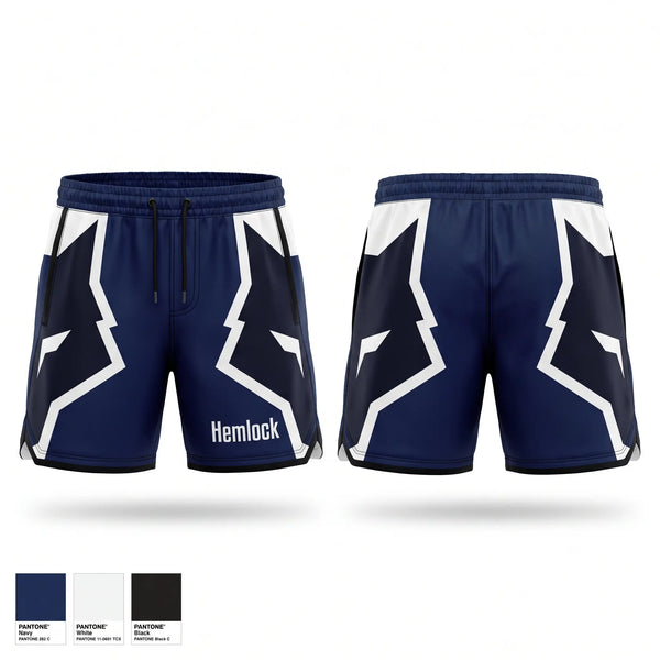 Athletic Shorts With Pockets, Hemlock, Wrestling, Teamtime, Team time, sublimation, custom sports apparel, team uniforms, spirit wear, spiritwear, sports uniforms, custom shirts, team store, custom team store, fundraiser sports, apparel fundraiser