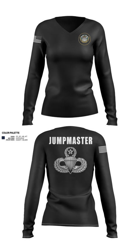 Womens Long Sleeve Vneck Shirt, JCU, , Teamtime, Team time, sublimation, custom sports apparel, team uniforms, spirit wear, spiritwear, sports uniforms, custom shirts, team store, custom team store, fundraiser sports, apparel fundraiser