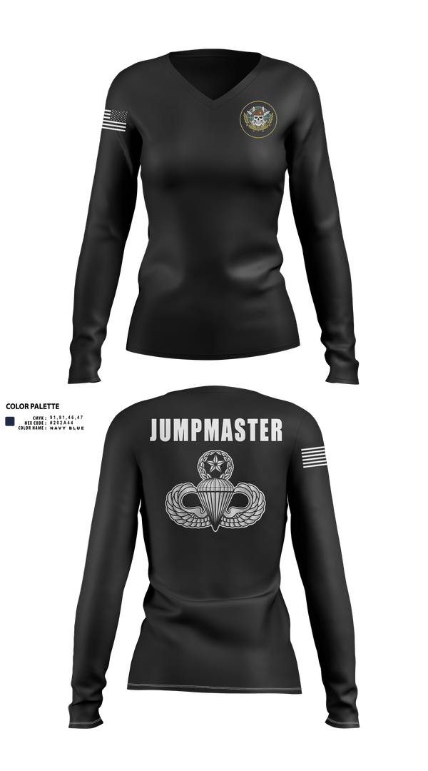 Womens Long Sleeve Vneck Shirt, JCU, , Teamtime, Team time, sublimation, custom sports apparel, team uniforms, spirit wear, spiritwear, sports uniforms, custom shirts, team store, custom team store, fundraiser sports, apparel fundraiser