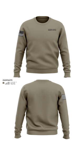 Crew Neck Sweatshirt, Stevens County Sheriff's Office, Police, Teamtime, Team time, sublimation, custom sports apparel, team uniforms, spirit wear, spiritwear, sports uniforms, custom shirts, team store, custom team store, fundraiser sports, apparel fundraiser