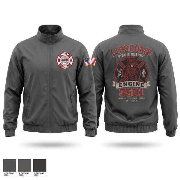 Windbreaker, Lipscomb fire and rescue squad/Department, Fire Department, Teamtime, Team time, sublimation, custom sports apparel, team uniforms, spirit wear, spiritwear, sports uniforms, custom shirts, team store, custom team store, fundraiser sports, apparel fundraiser