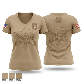 Womens Short Sleeve Vneck Shirt, 2-32, Army, Teamtime, Team time, sublimation, custom sports apparel, team uniforms, spirit wear, spiritwear, sports uniforms, custom shirts, team store, custom team store, fundraiser sports, apparel fundraiser