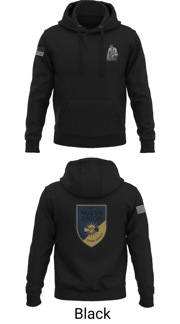 Hoodie, FC Nueva Unión, Men's Soccer, Teamtime, Team time, sublimation, custom sports apparel, team uniforms, spirit wear, spiritwear, sports uniforms, custom shirts, team store, custom team store, fundraiser sports, apparel fundraiser