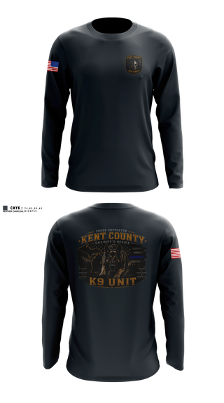 Long Sleeve Performance Shirt, KCSO K9, Police, Teamtime, Team time, sublimation, custom sports apparel, team uniforms, spirit wear, spiritwear, sports uniforms, custom shirts, team store, custom team store, fundraiser sports, apparel fundraiser